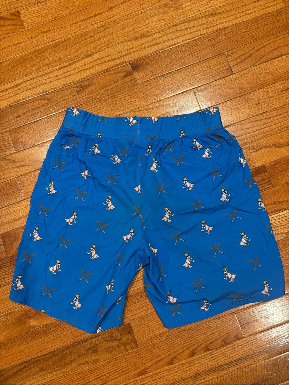 GOAT USA Men's Blue Printed baseball Shorts
